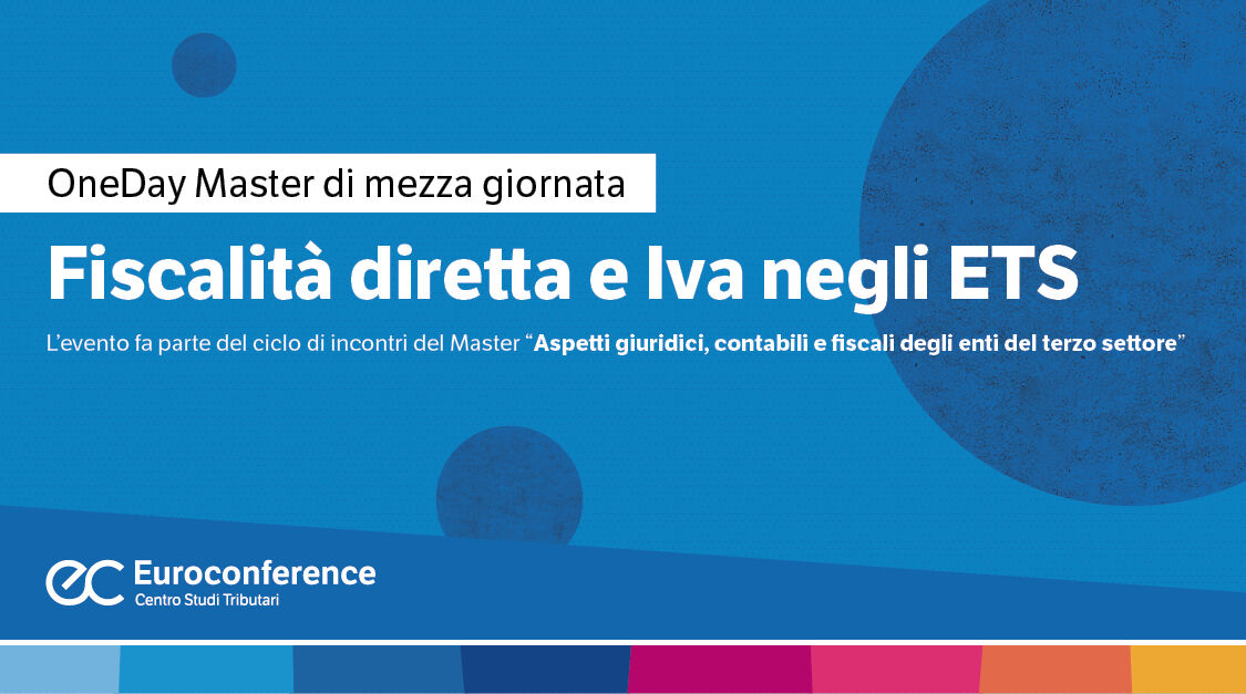 Immagine Fiscalità diretta e Iva negli ETS | Euroconference
